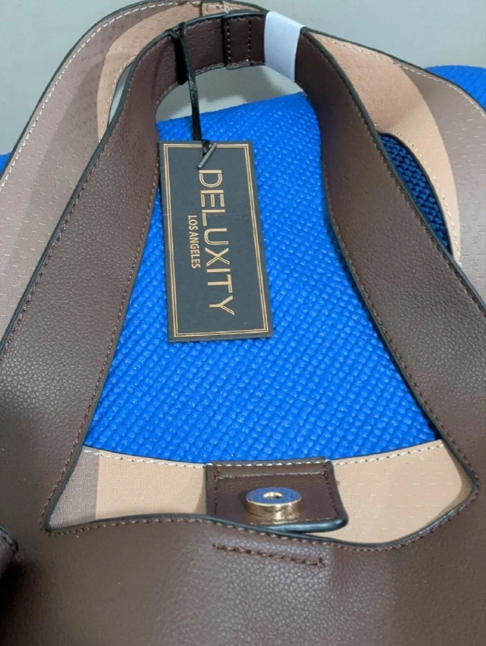 Brown Leather Tote Bag for Men